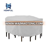 Garden dustproof small furniture cover round table chair set cover